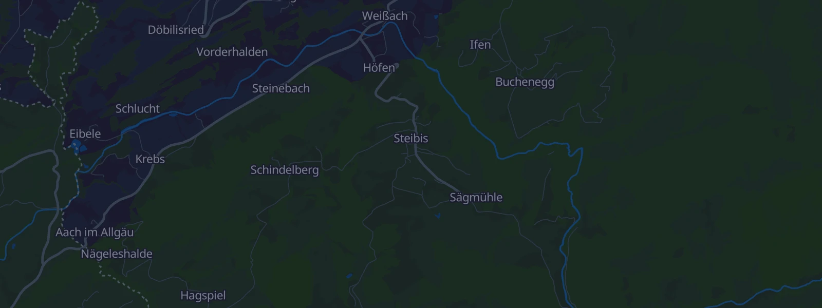 Karte von Oberstaufen, Steibis