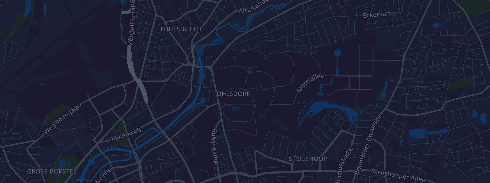 Karte von Hamburg