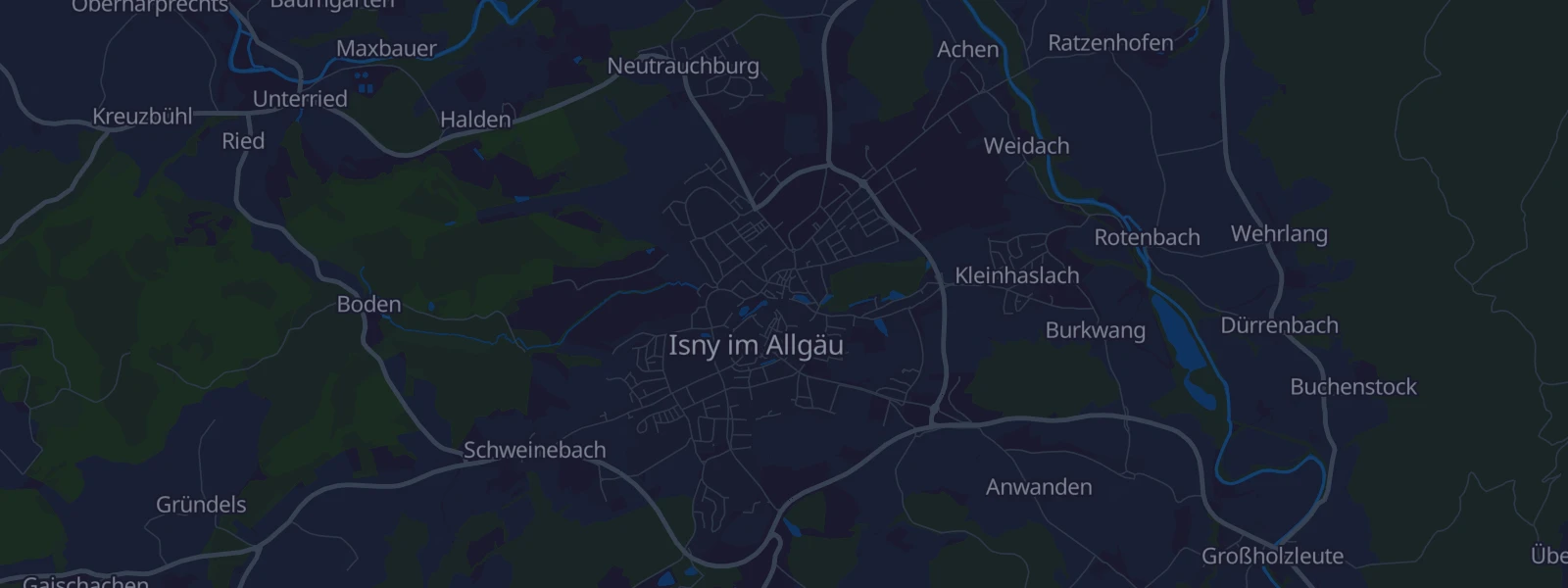 Karte von Isny im Allgäu