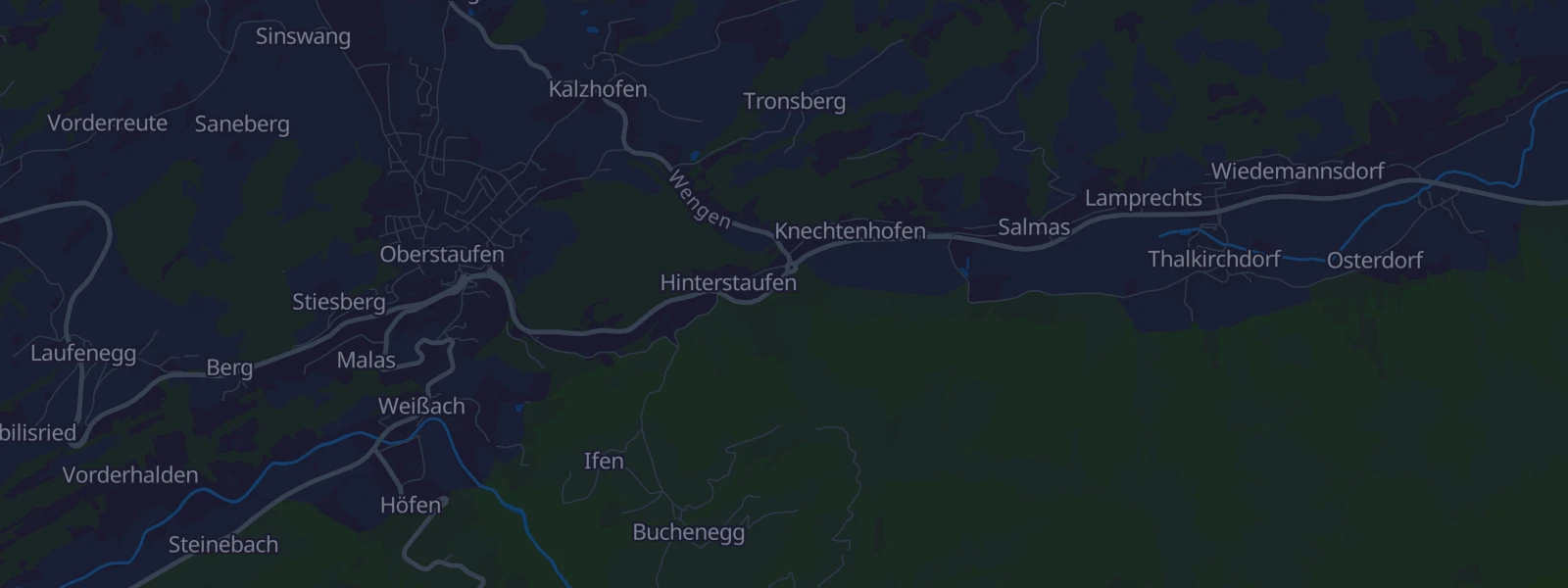 Karte von Weißach