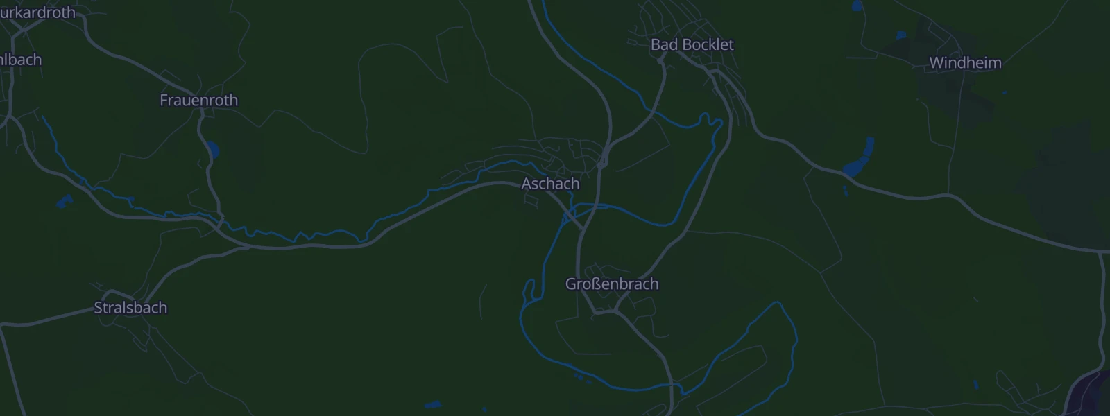 Karte von Aschach / Bad Bocklet