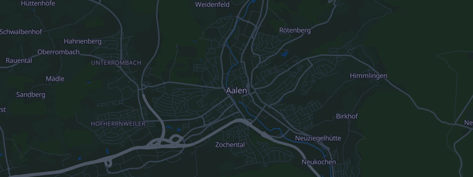 Karte von Aalen
