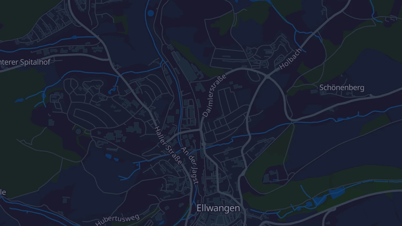 Karte von Ellwangen (Jagst)