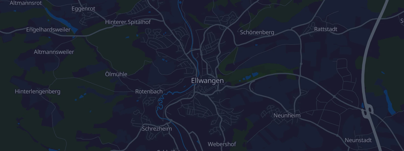 Karte von Ellwangen