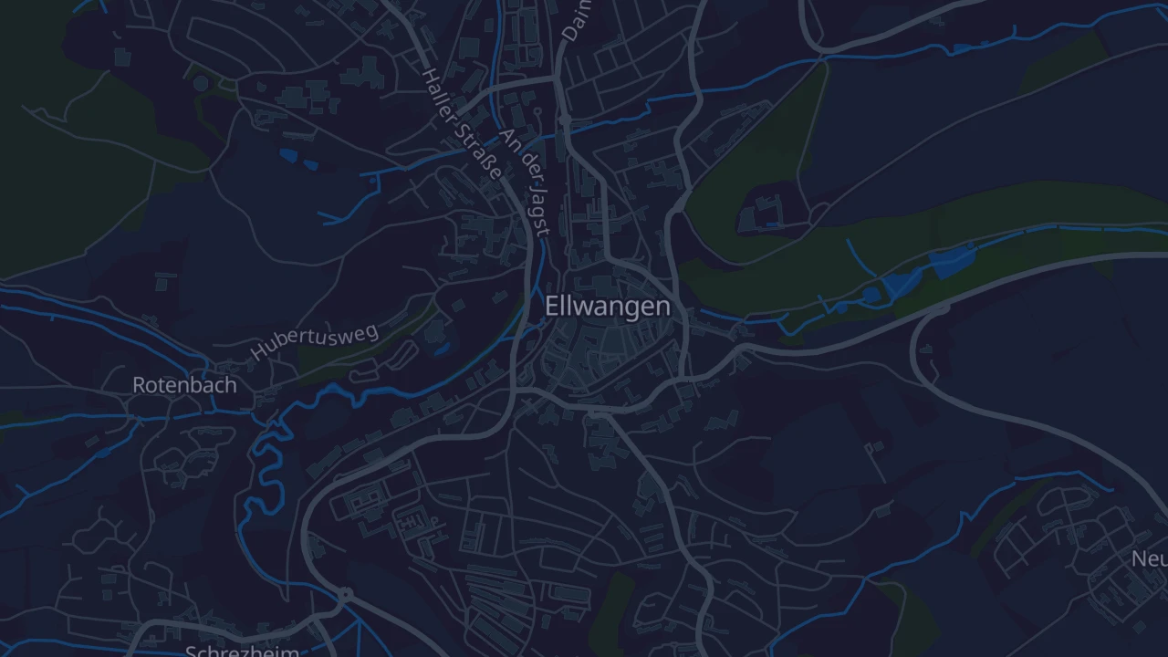 Karte von Ellwangen (Jagst)