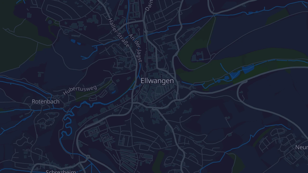 Karte von Ellwangen (Jagst)