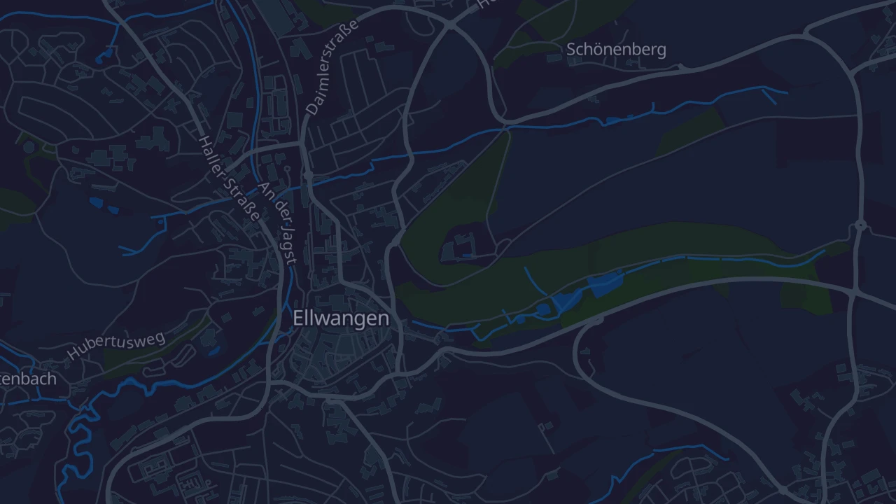 Karte von Ellwangen (Jagst)