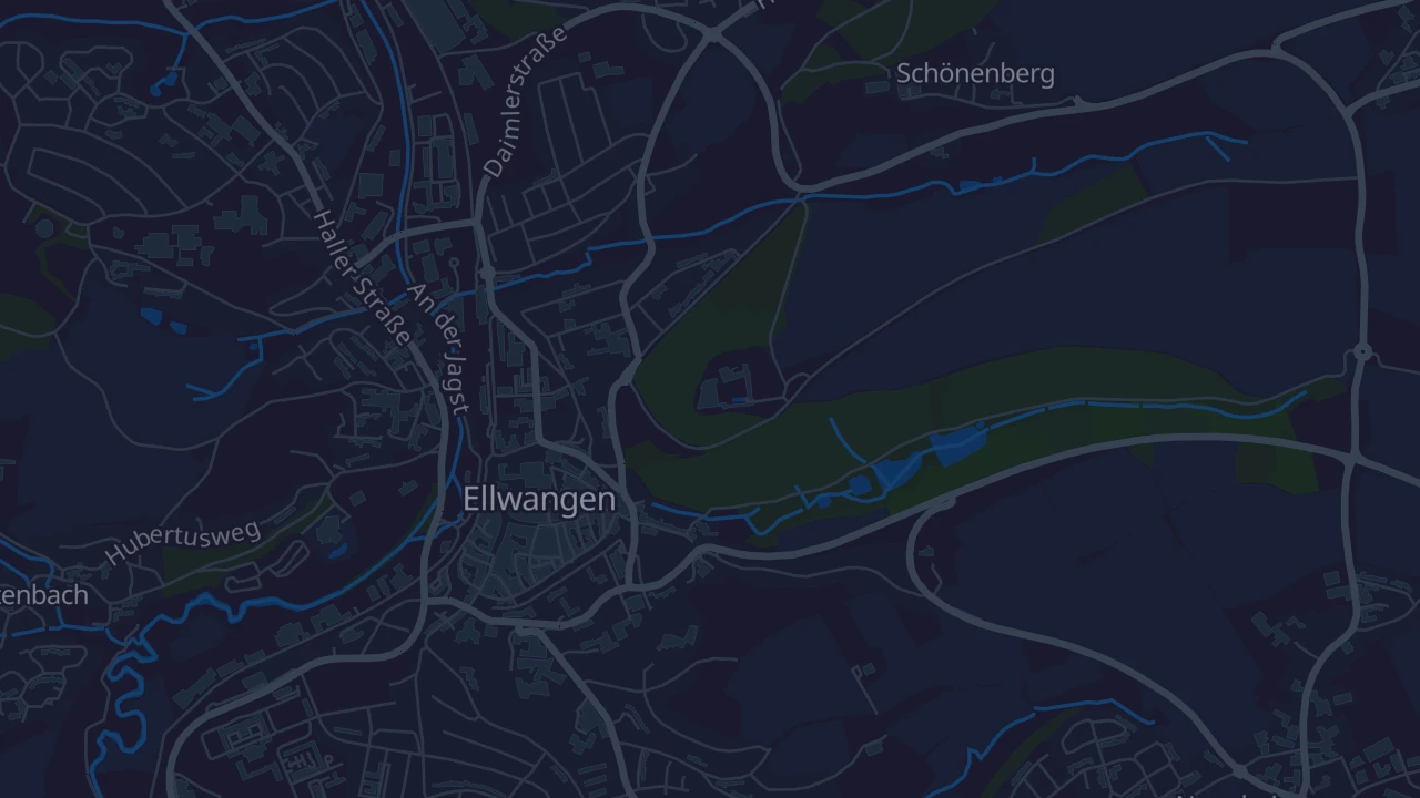 Karte von Ellwangen (Jagst)