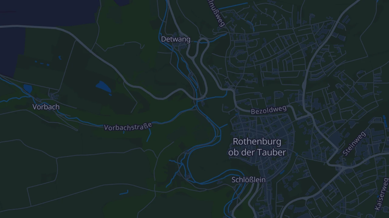 Karte von Rothenburg ob der Tauber