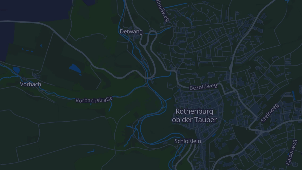 Karte von Rothenburg ob der Tauber
