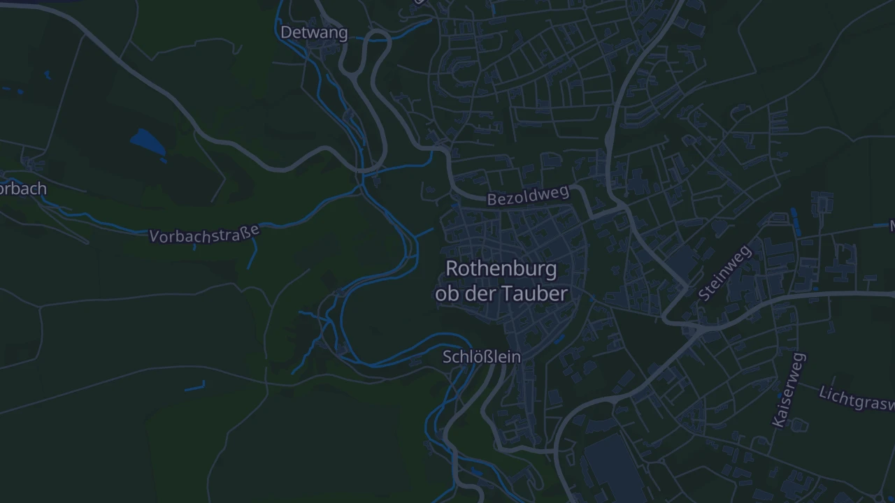 Karte von Rothenburg ob der Tauber