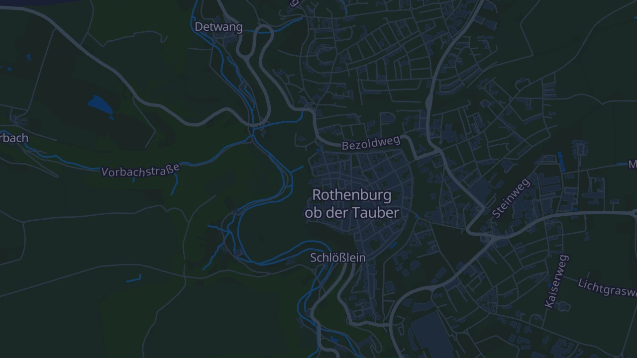 Karte von Rothenburg ob der Tauber
