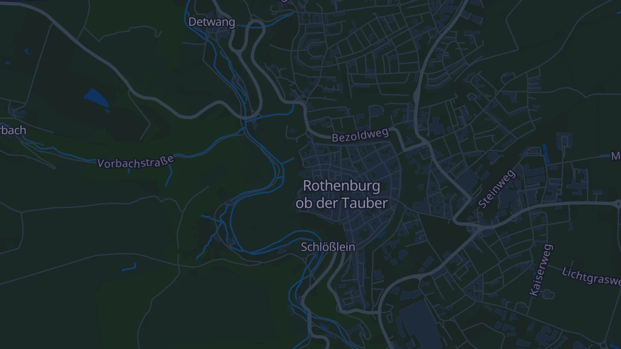 Karte von Rothenburg ob der Tauber