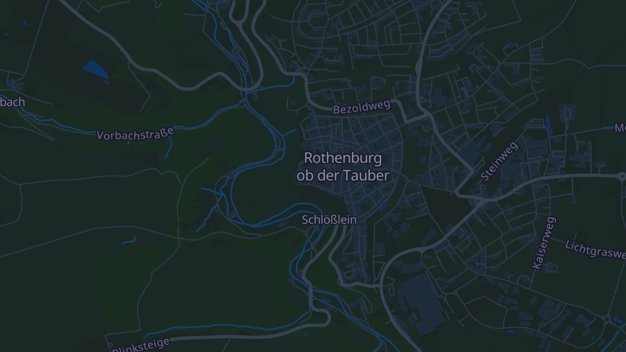Karte von Rothenburg ob der Tauber