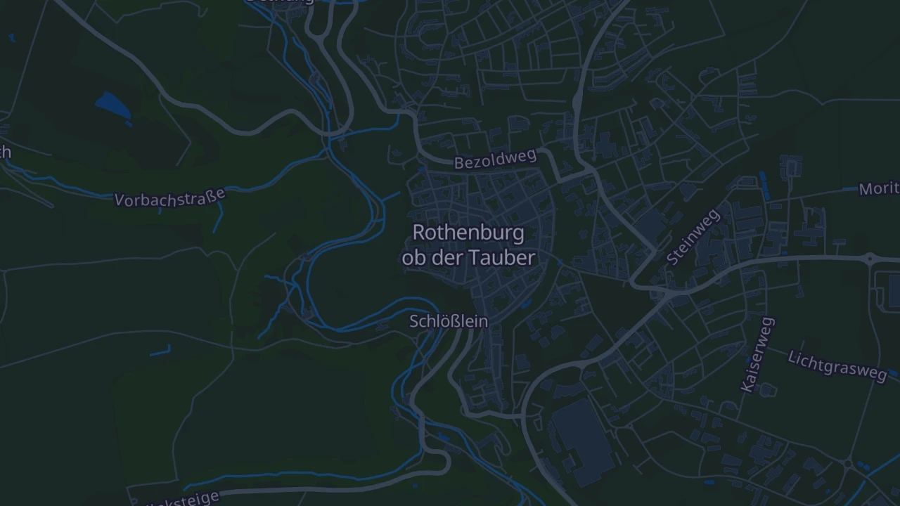 Karte von Rothenburg ob der Tauber