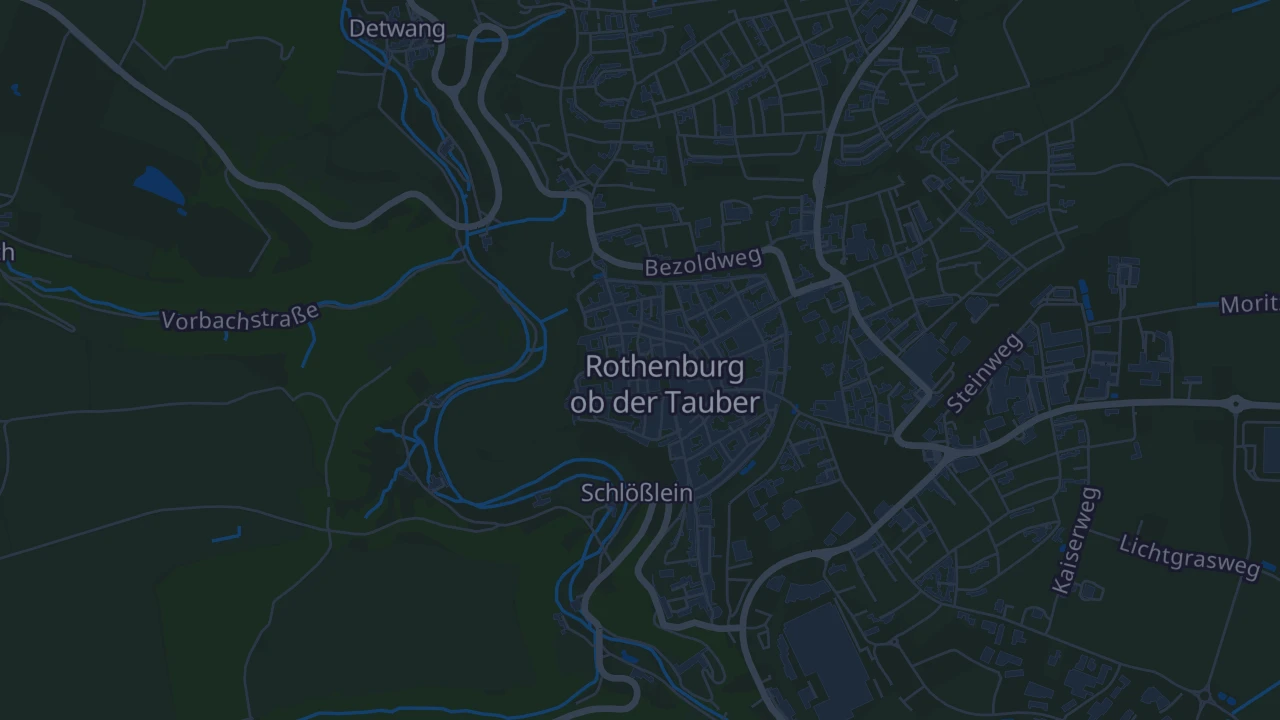 Karte von Rothenburg ob der Tauber