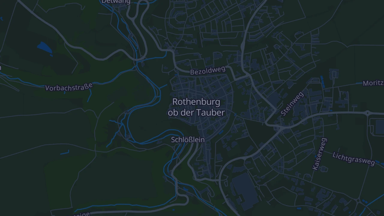 Karte von Rothenburg ob der Tauber