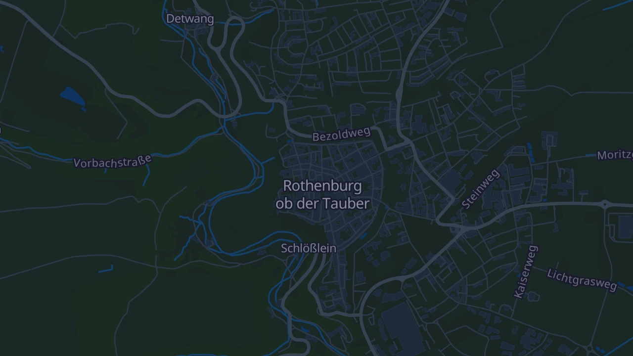 Karte von Rothenburg ob der Tauber