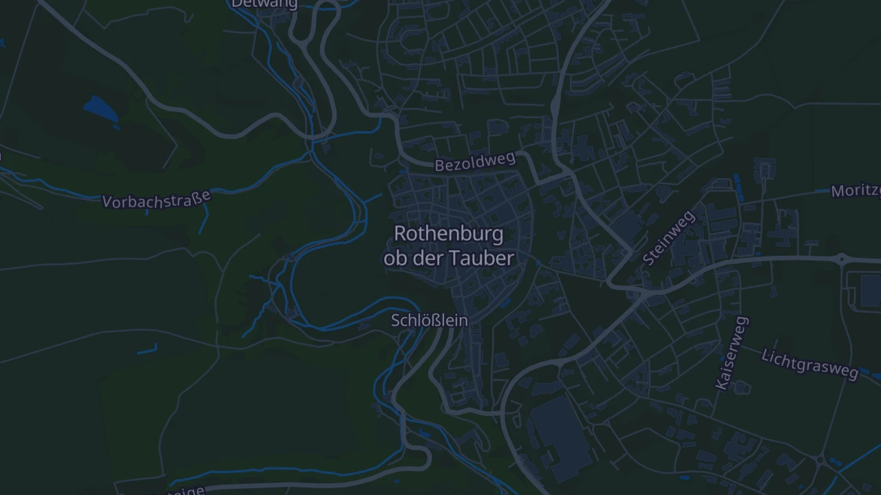 Karte von Rothenburg ob der Tauber