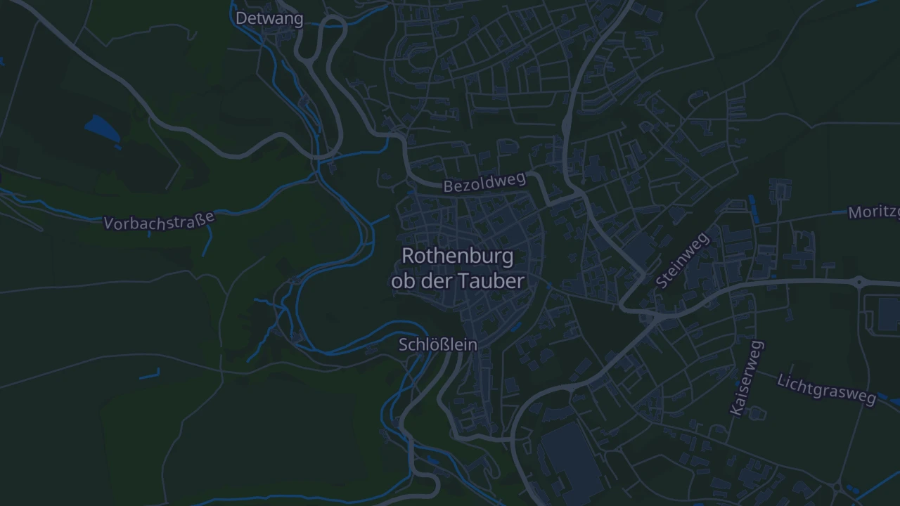 Karte von Rothenburg ob der Tauber