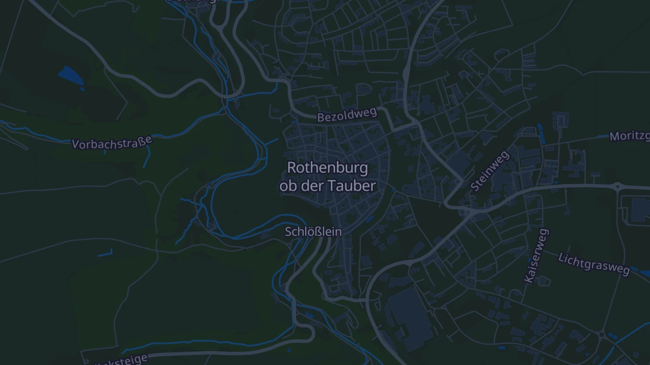Karte von Rothenburg ob der Tauber