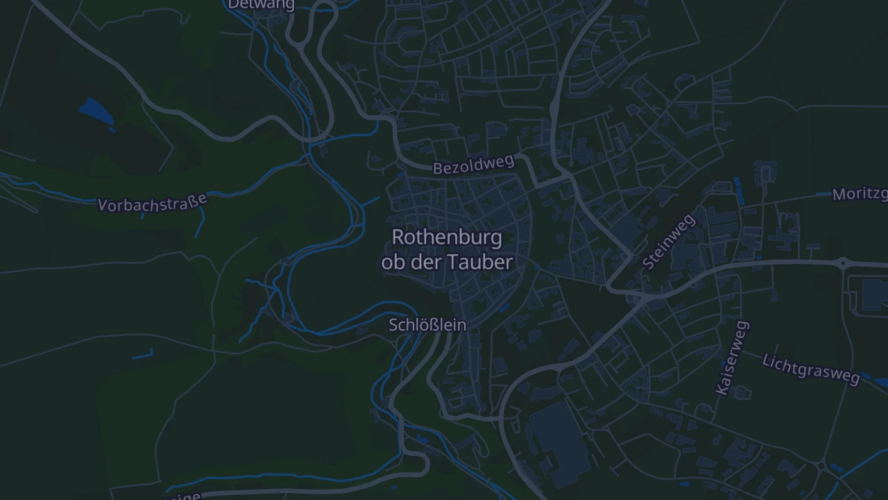 Karte von Rothenburg ob der Tauber