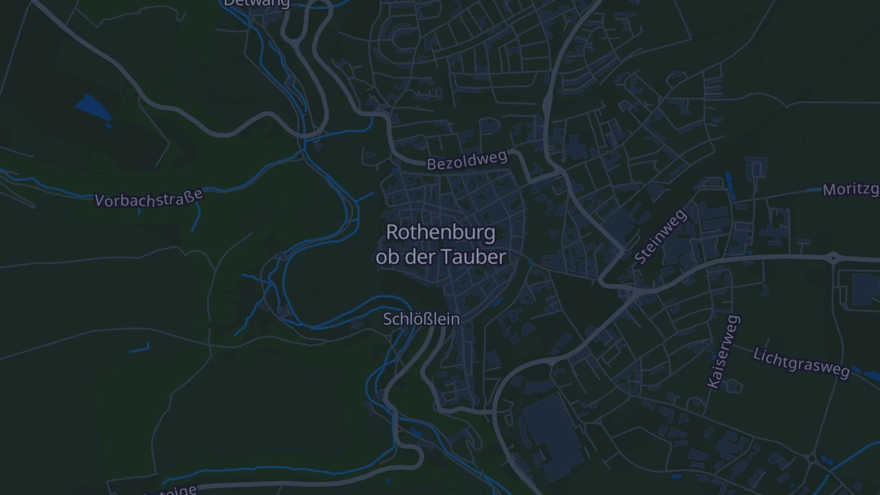 Karte von Rothenburg ob der Tauber