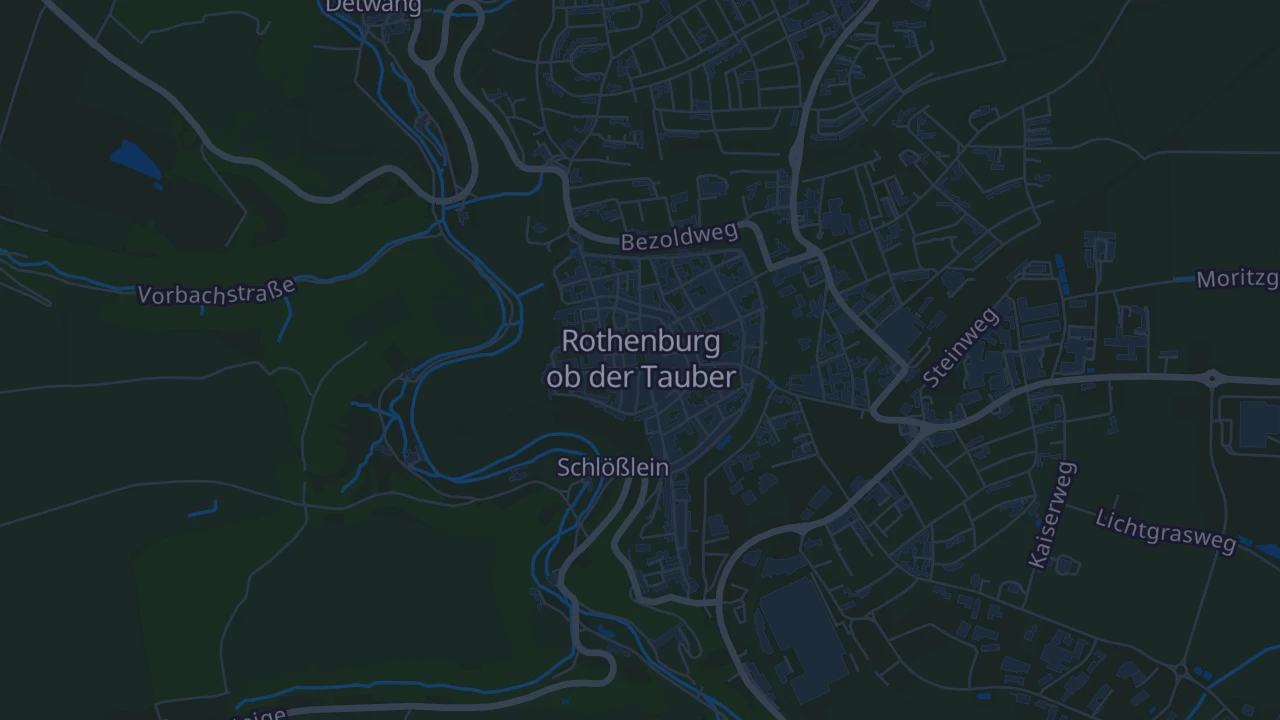 Karte von Rothenburg ob der Tauber