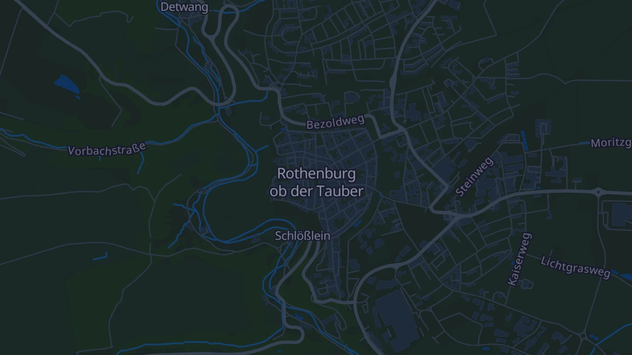 Karte von Rothenburg ob der Tauber