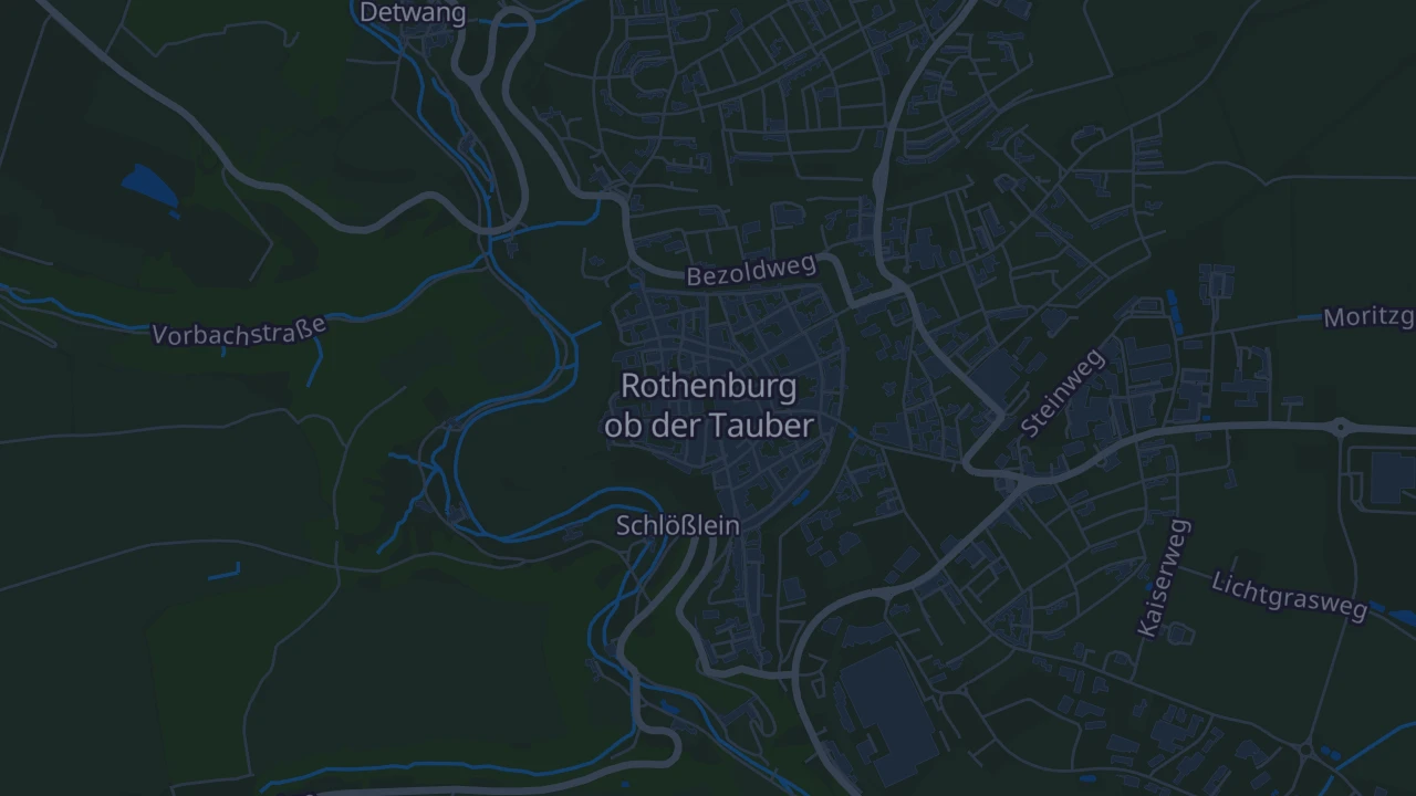 Karte von Rothenburg ob der Tauber