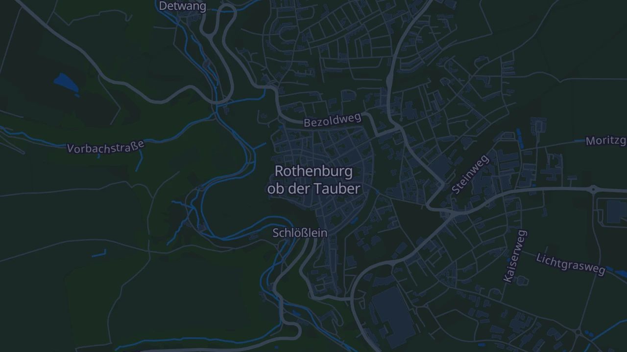 Karte von Rothenburg ob der Tauber