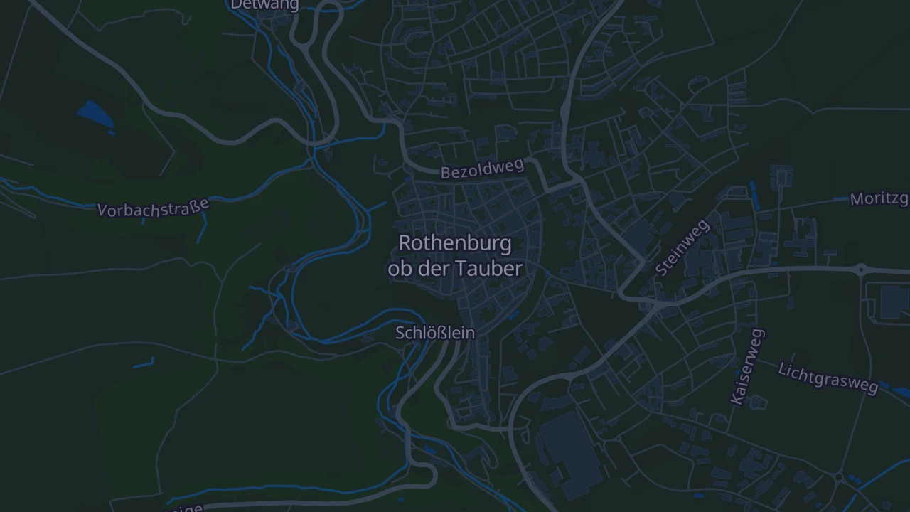 Karte von Rothenburg ob der Tauber