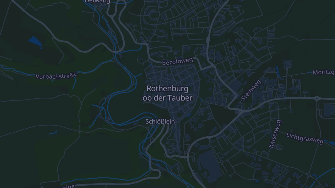 Karte von Rothenburg ob der Tauber