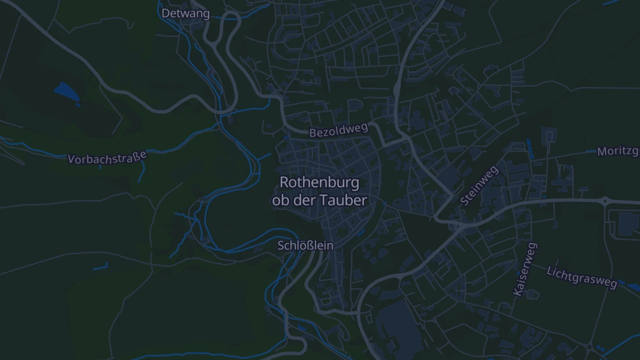 Karte von Rothenburg ob der Tauber
