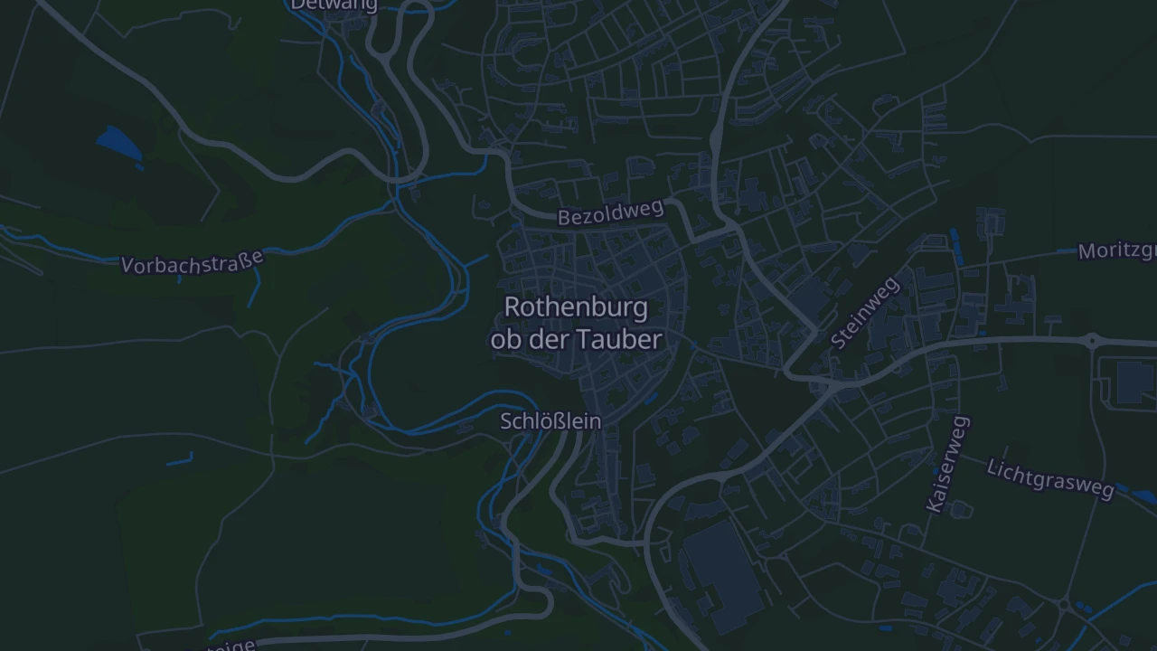 Karte von Rothenburg ob der Tauber
