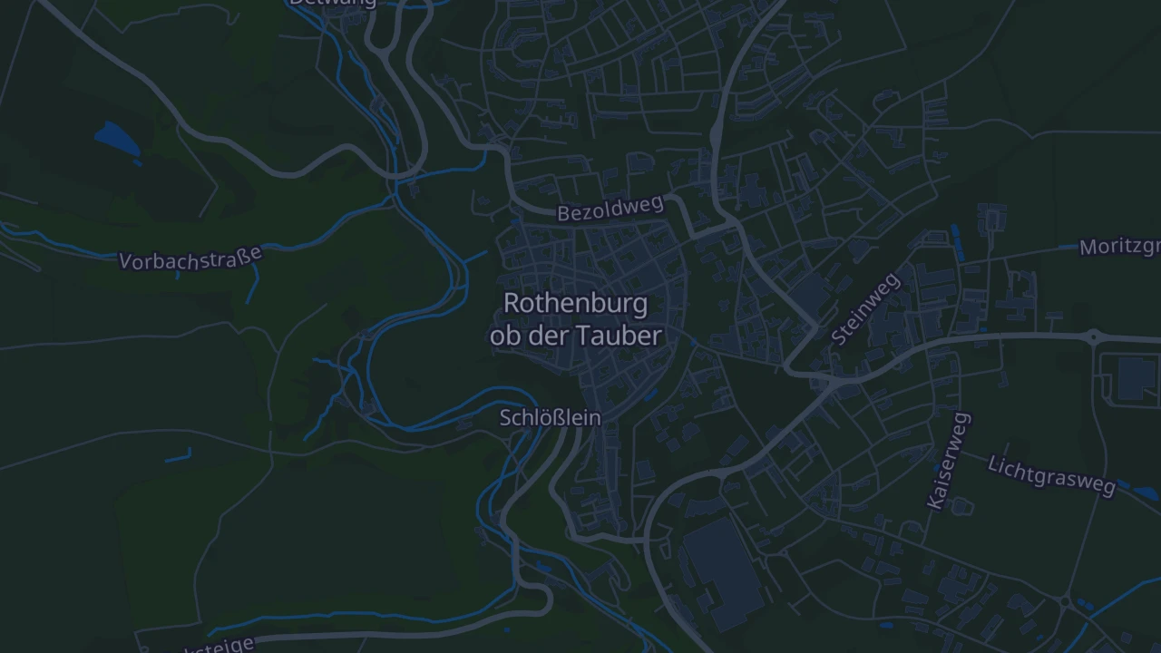 Karte von Rothenburg ob der Tauber