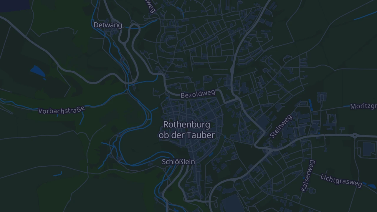 Karte von Rothenburg ob der Tauber