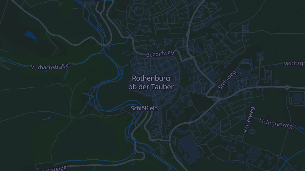 Karte von Rothenburg ob der Tauber