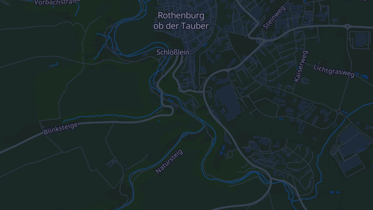 Karte von Rothenburg ob der Tauber