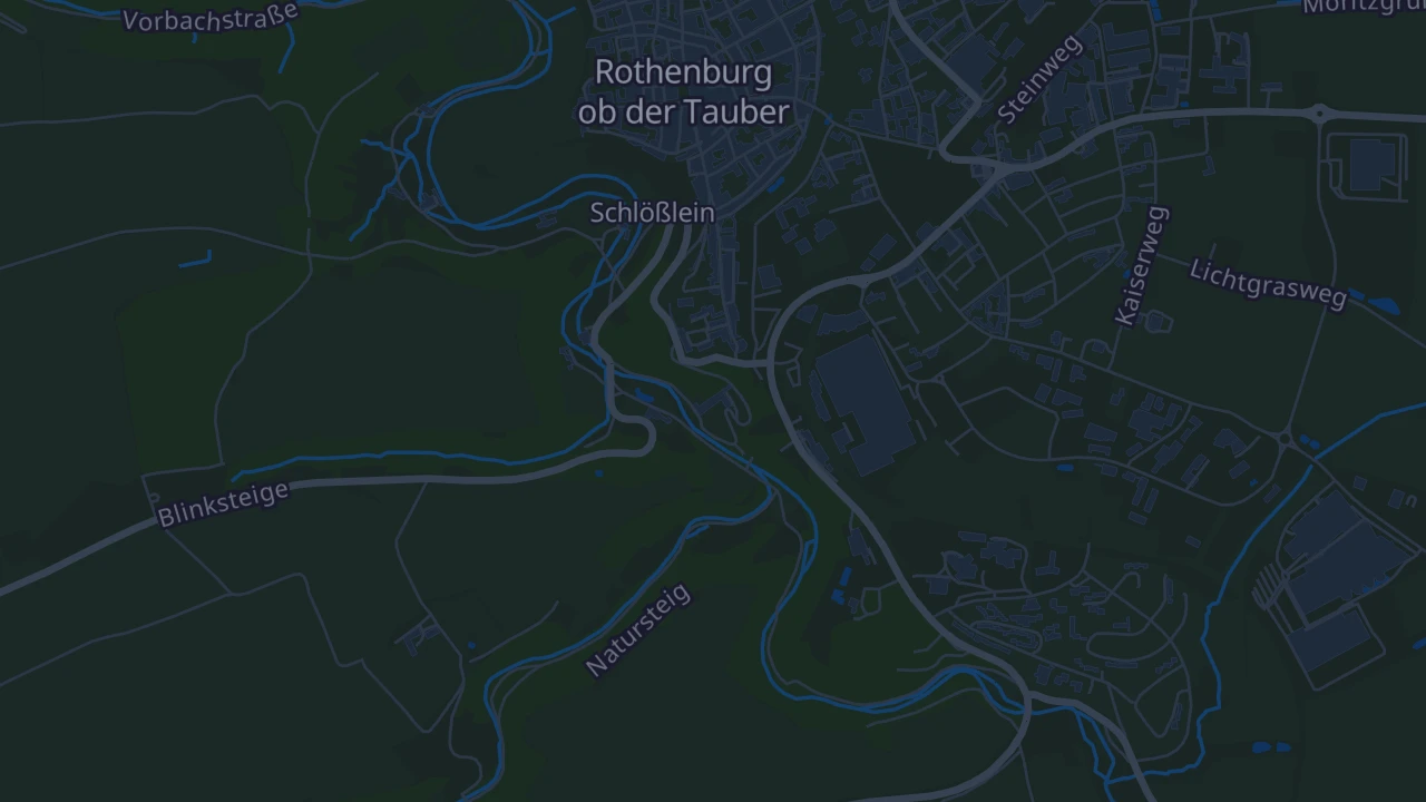 Karte von Rothenburg ob der Tauber