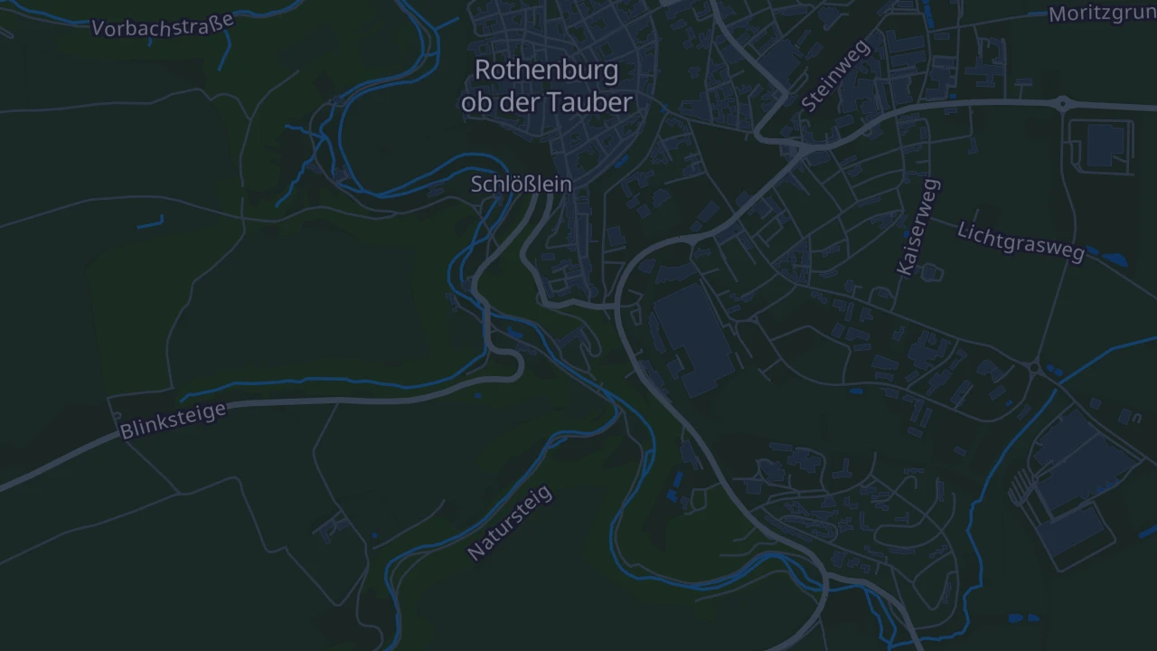 Karte von Rothenburg ob der Tauber