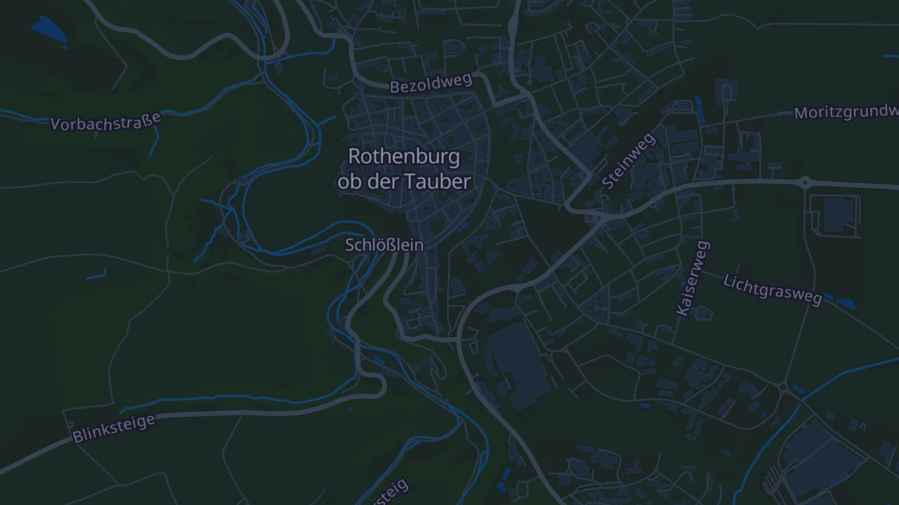 Karte von Rothenburg ob der Tauber