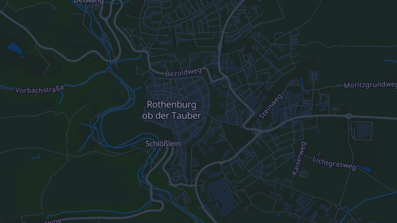 Karte von Rothenburg ob der Tauber