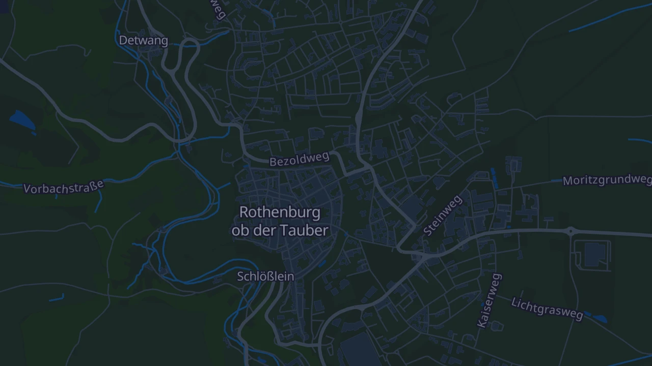 Karte von Rothenburg ob der Tauber