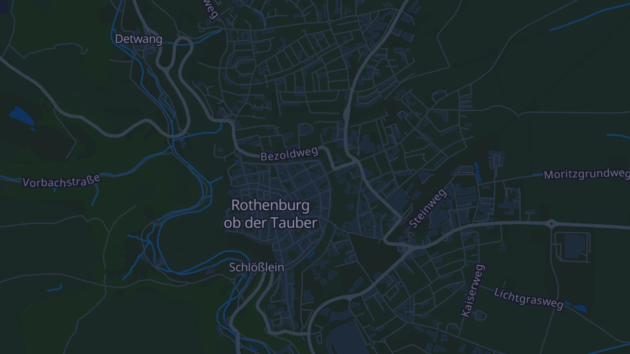 Karte von Rothenburg ob der Tauber
