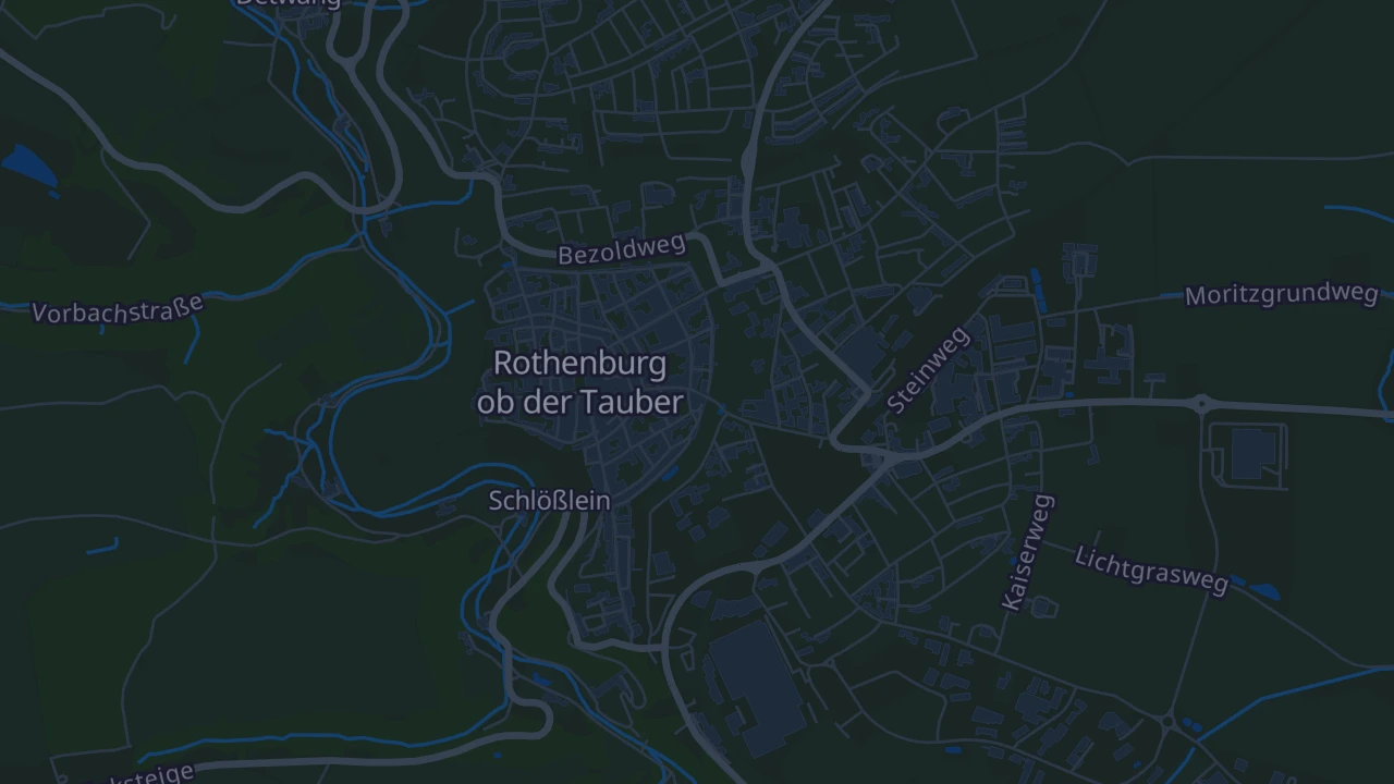 Karte von Rothenburg ob der Tauber