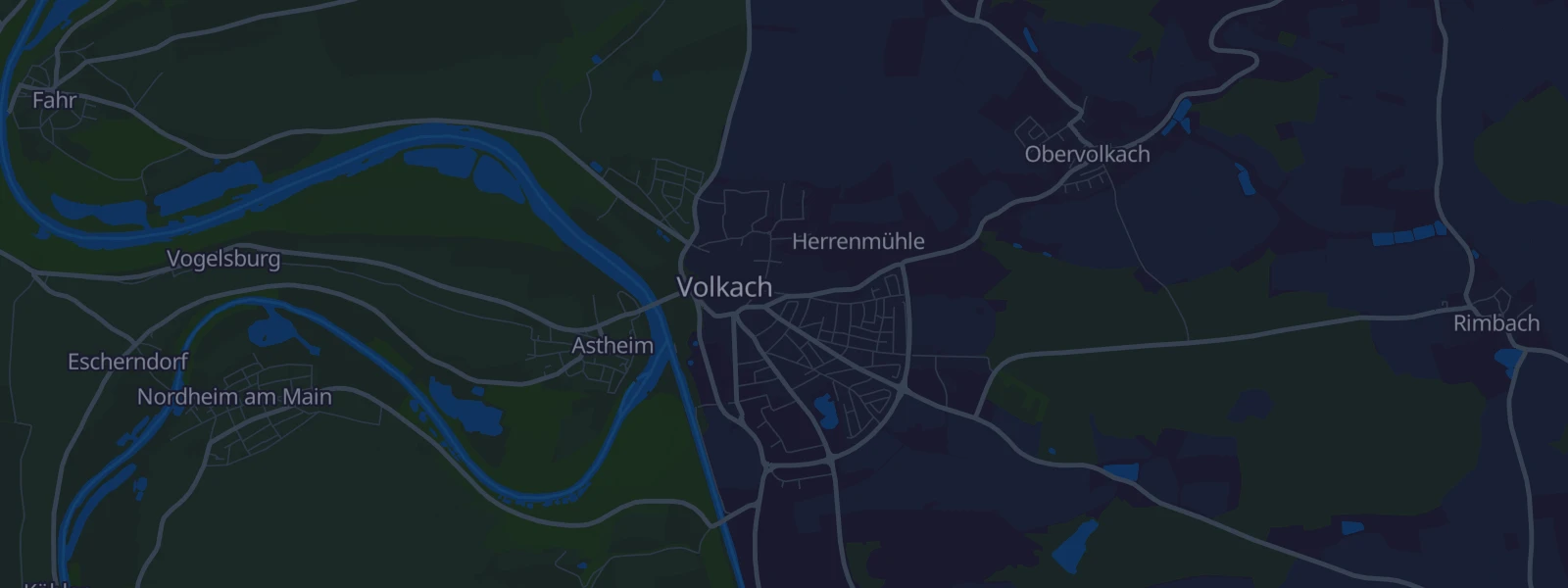 Karte von Volkach