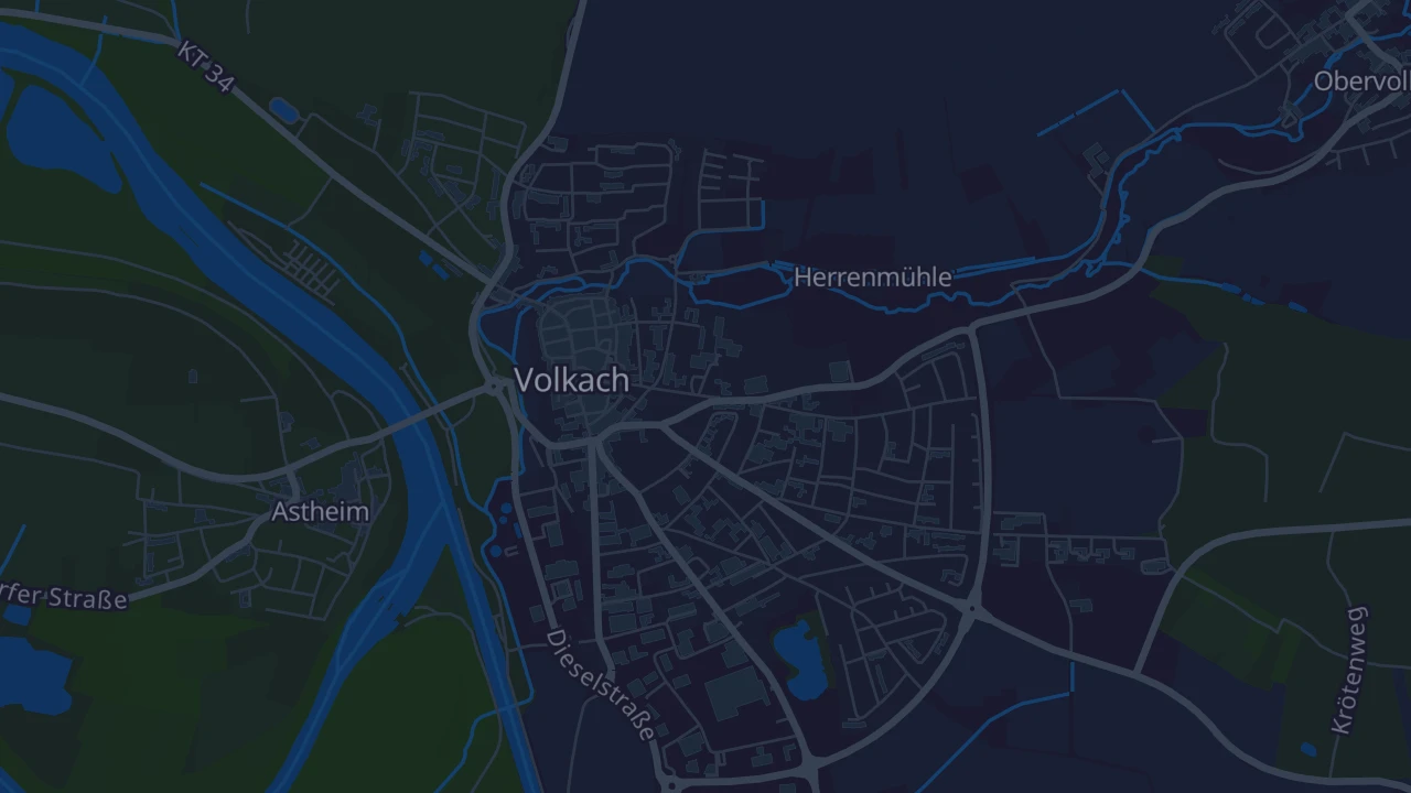 Karte von Volkach
