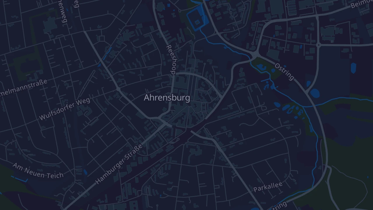 Karte von Ahrensburg