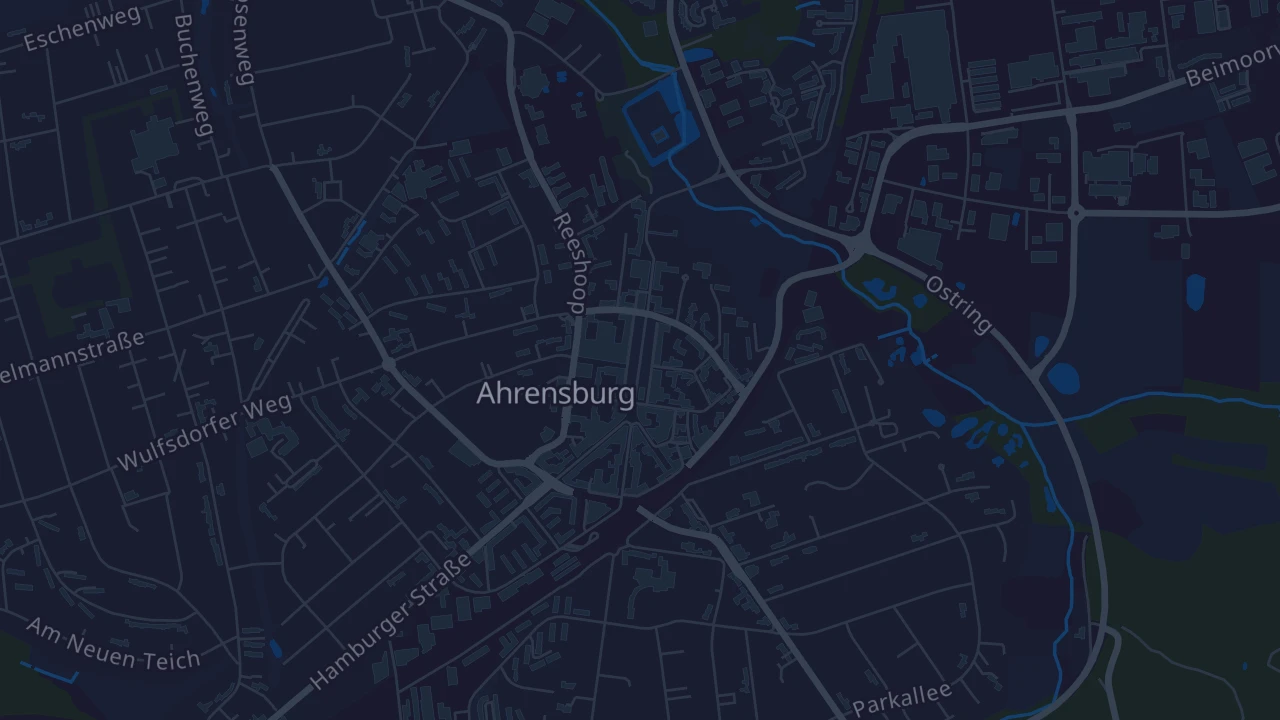 Karte von Ahrensburg
